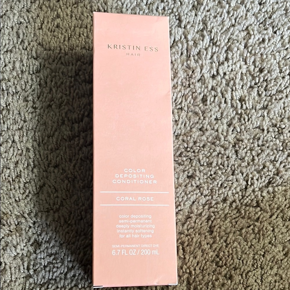 Kristin Ess CORAL ROSE color deposit conditioner NEW